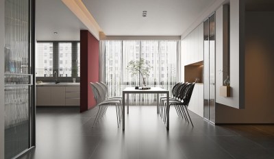 现代家居餐厅3D模型下载